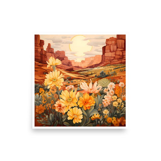 Grand Canyon Wildflowers Arizona Art Print