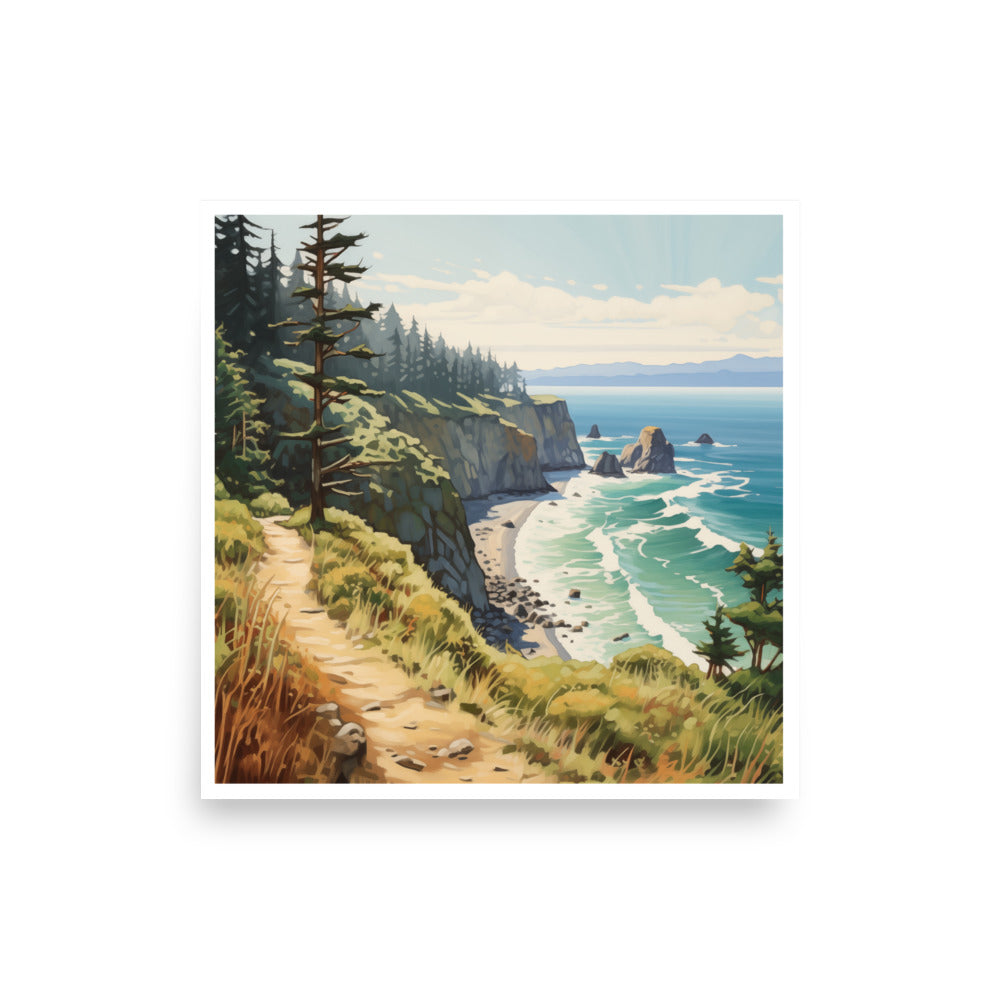 Oregon Coast Trail Art Print