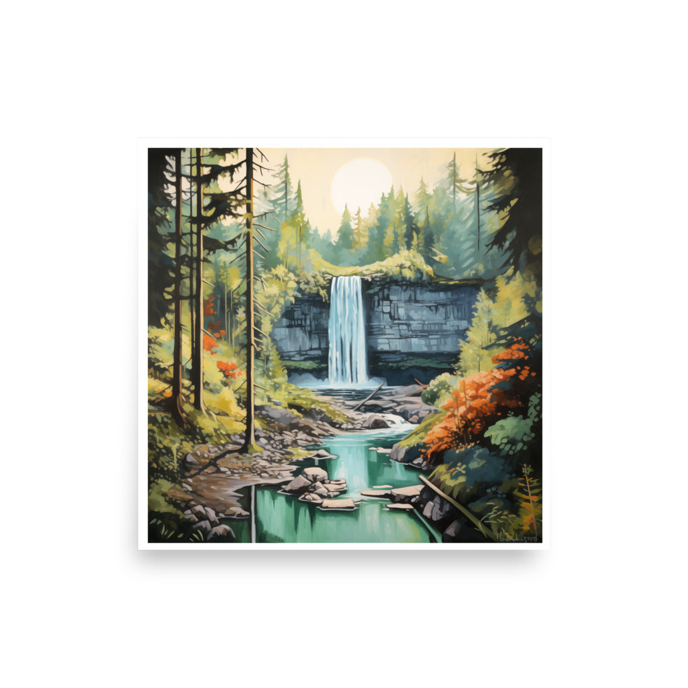 Silver Falls Oregon Art Print