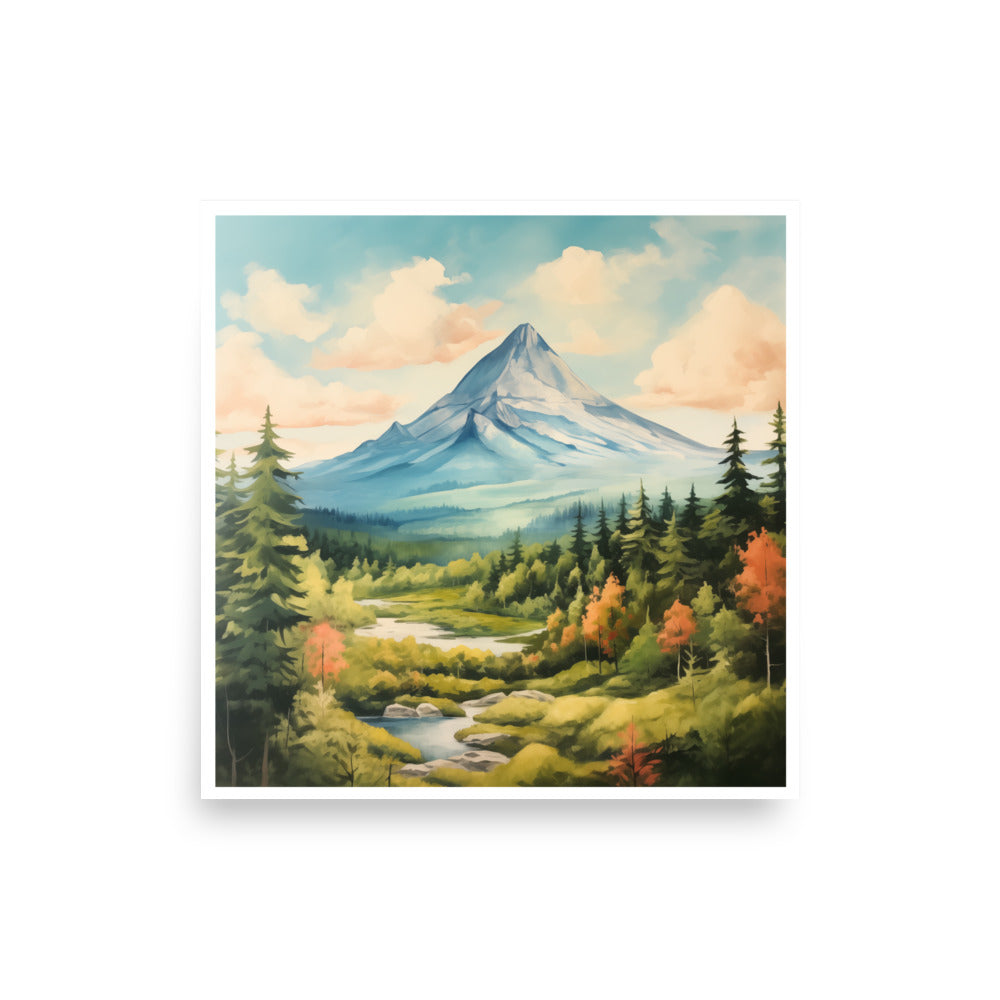 Sugarloaf Mountain Maine Art Print