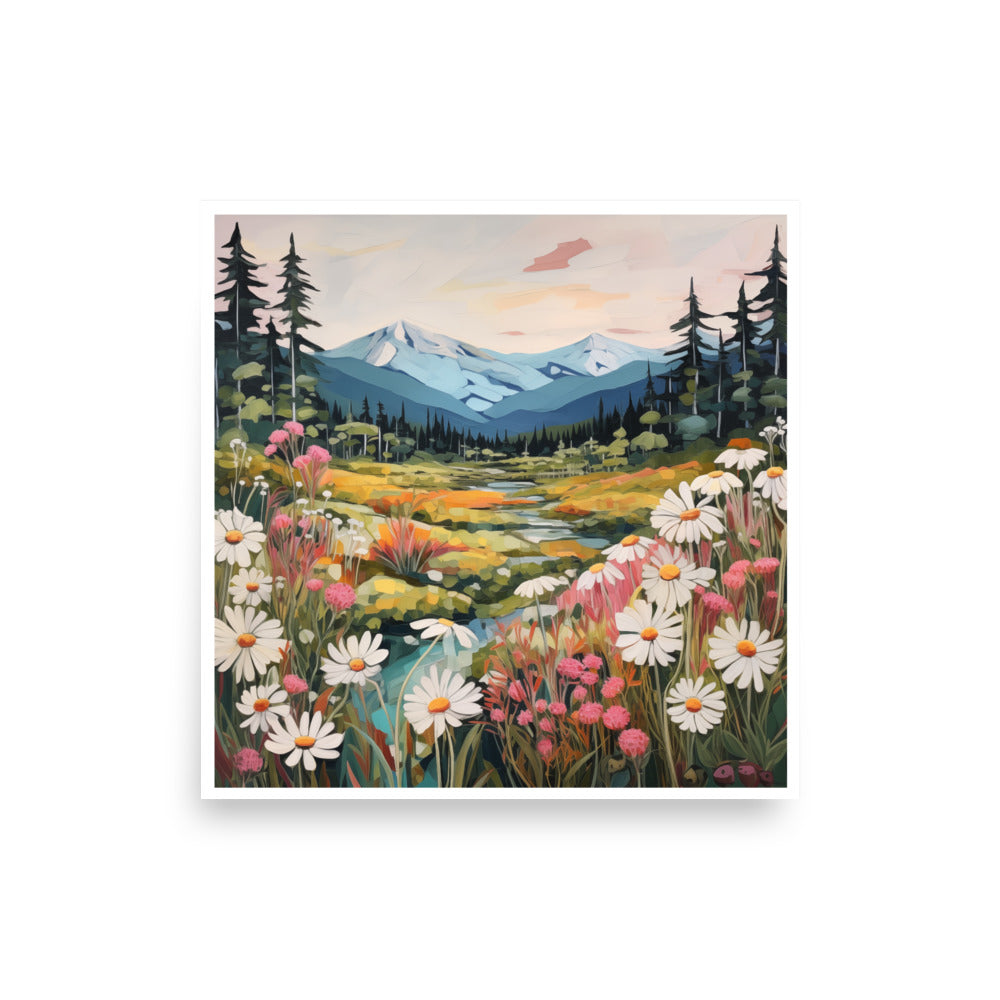 Baxter Park Wildflowers Maine Art Print