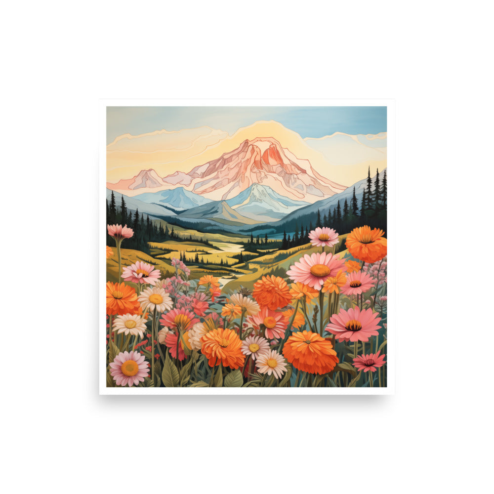 Mount Bachelor Oregon Art Print