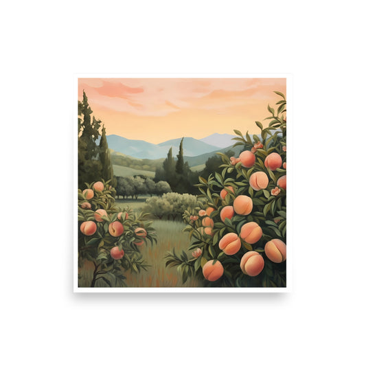 Georgia "Peach State Promise" Art Print