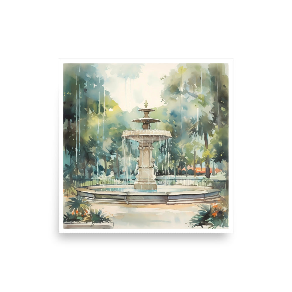 "Serenity of Savannah" Georgia Art Print