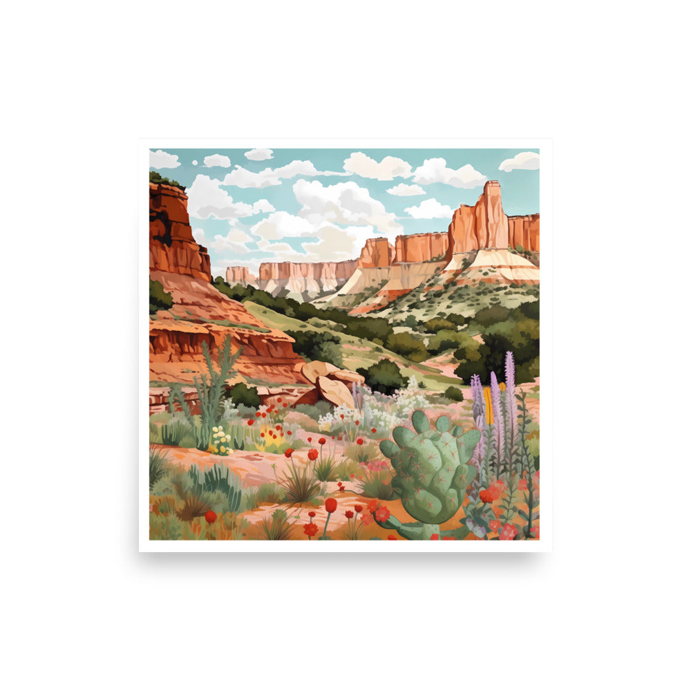 Palo Duro Canyon State Park Texas Art Print