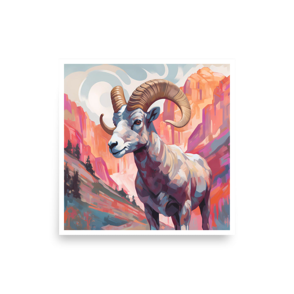 Bighorn Sheep Art Print