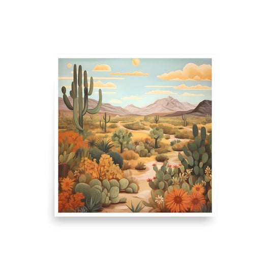 "Phoenix Wildflower Oasis" Arizona Art Print