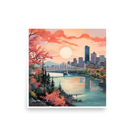 Portland Oregon Art Print