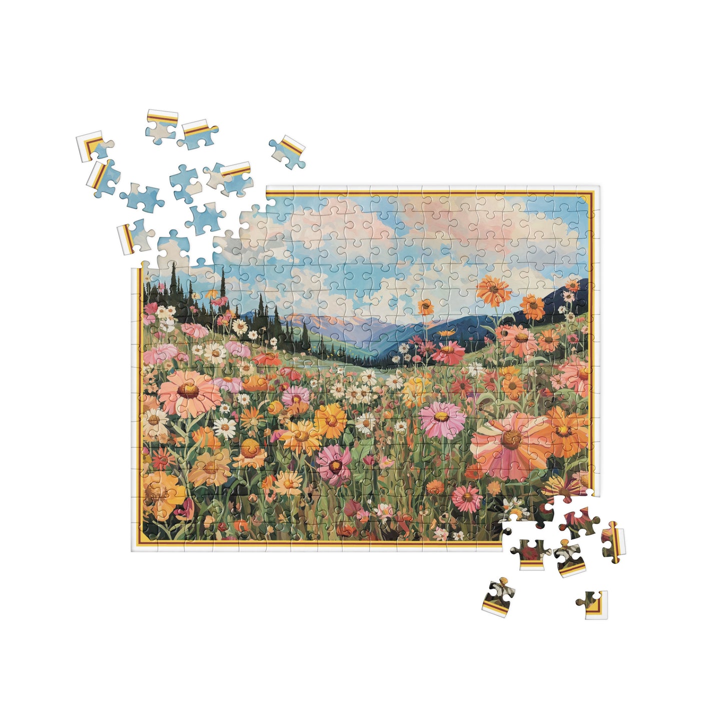 Crested Butte Wildflowers Colorado Jigsaw Puzzle