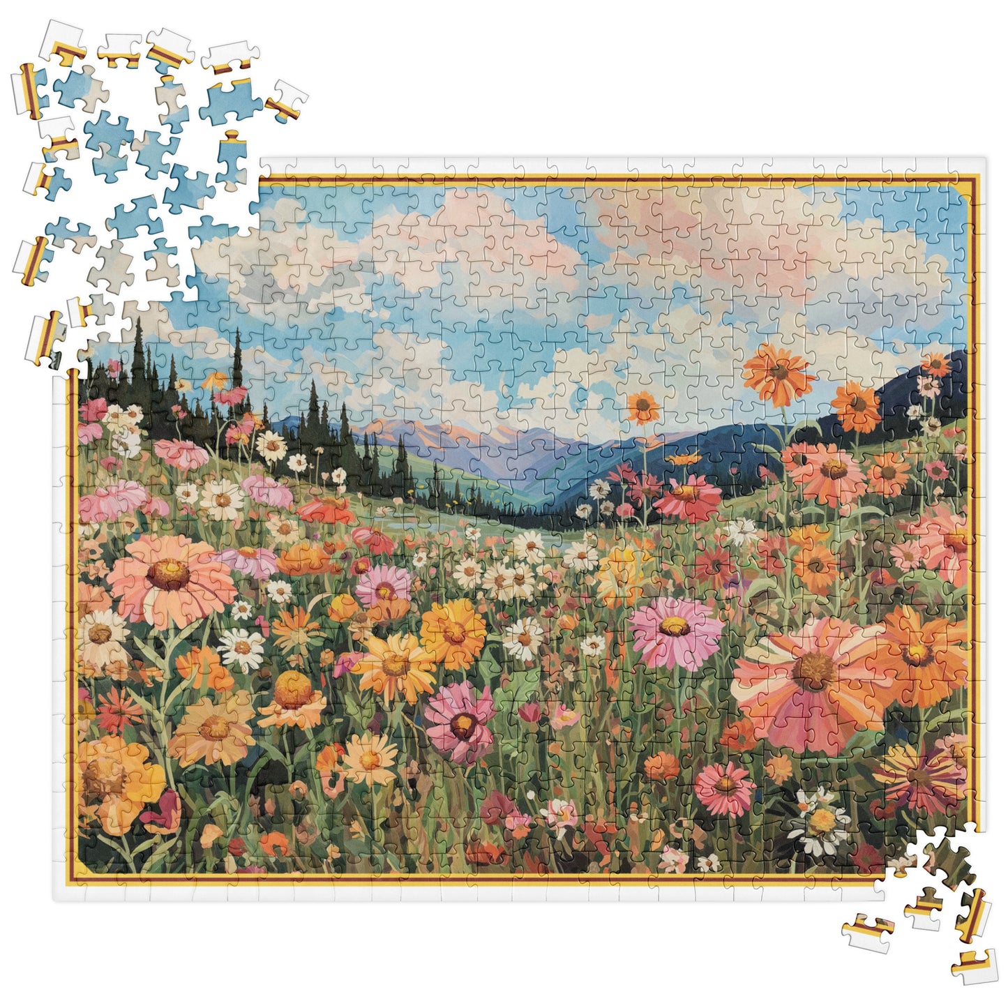 Crested Butte Wildflowers Colorado Jigsaw Puzzle