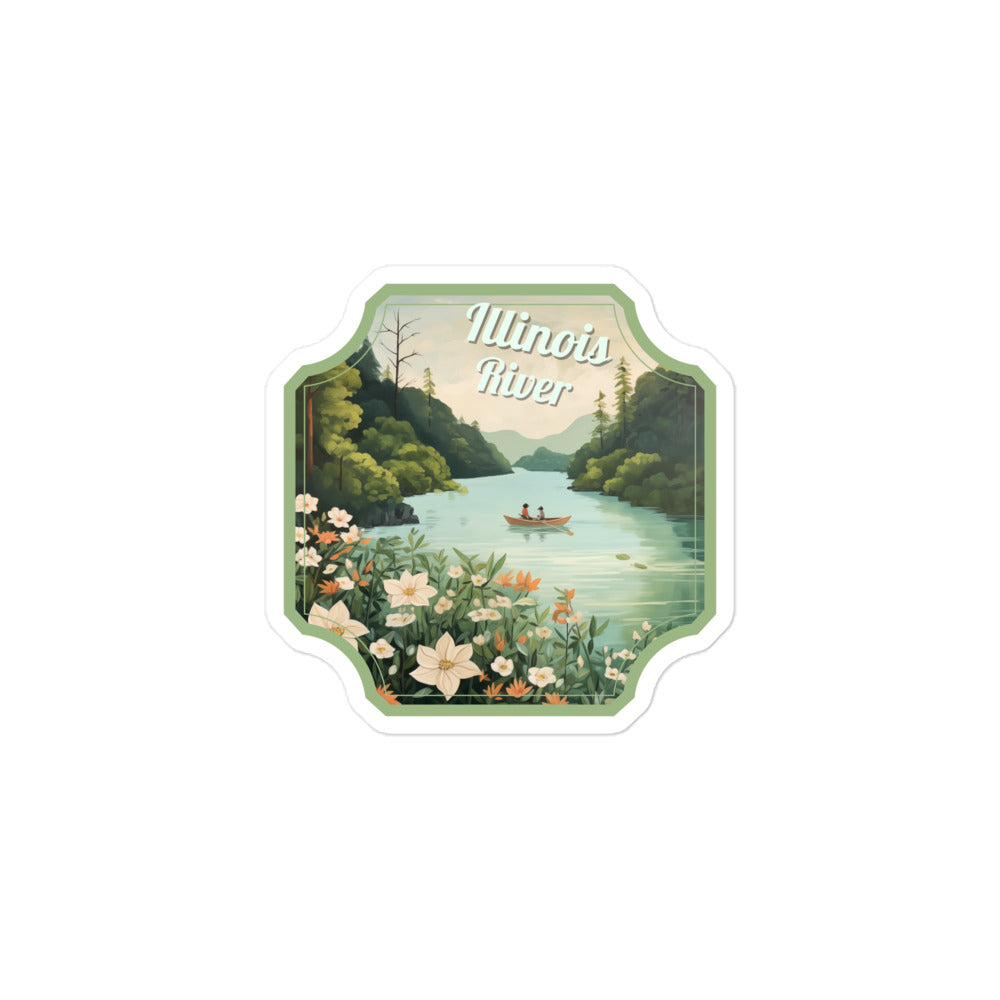 Illinois River Sticker