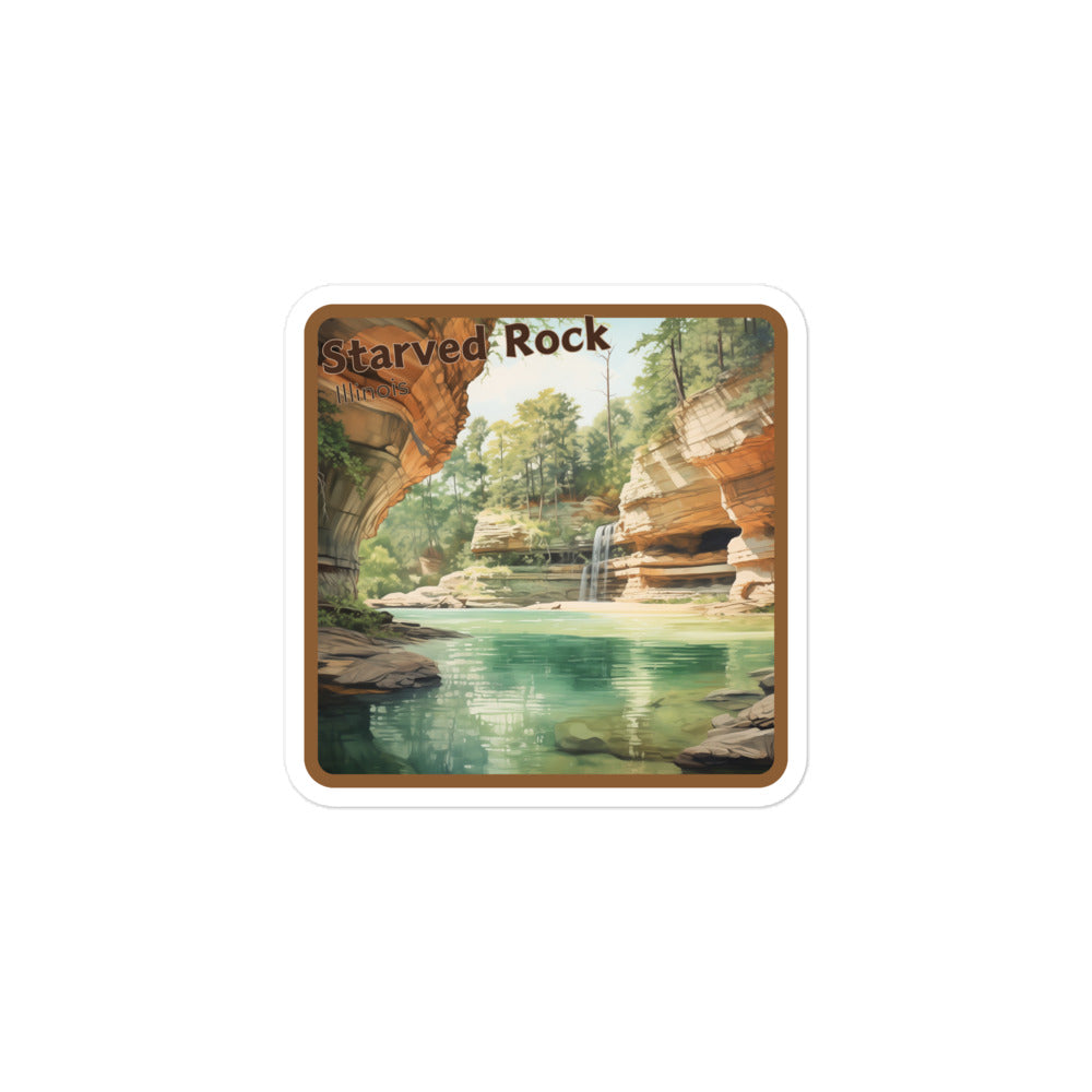 Starved Rock Illinois Sticker