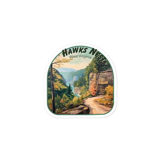 Hawks Nest West Virginia Sticker