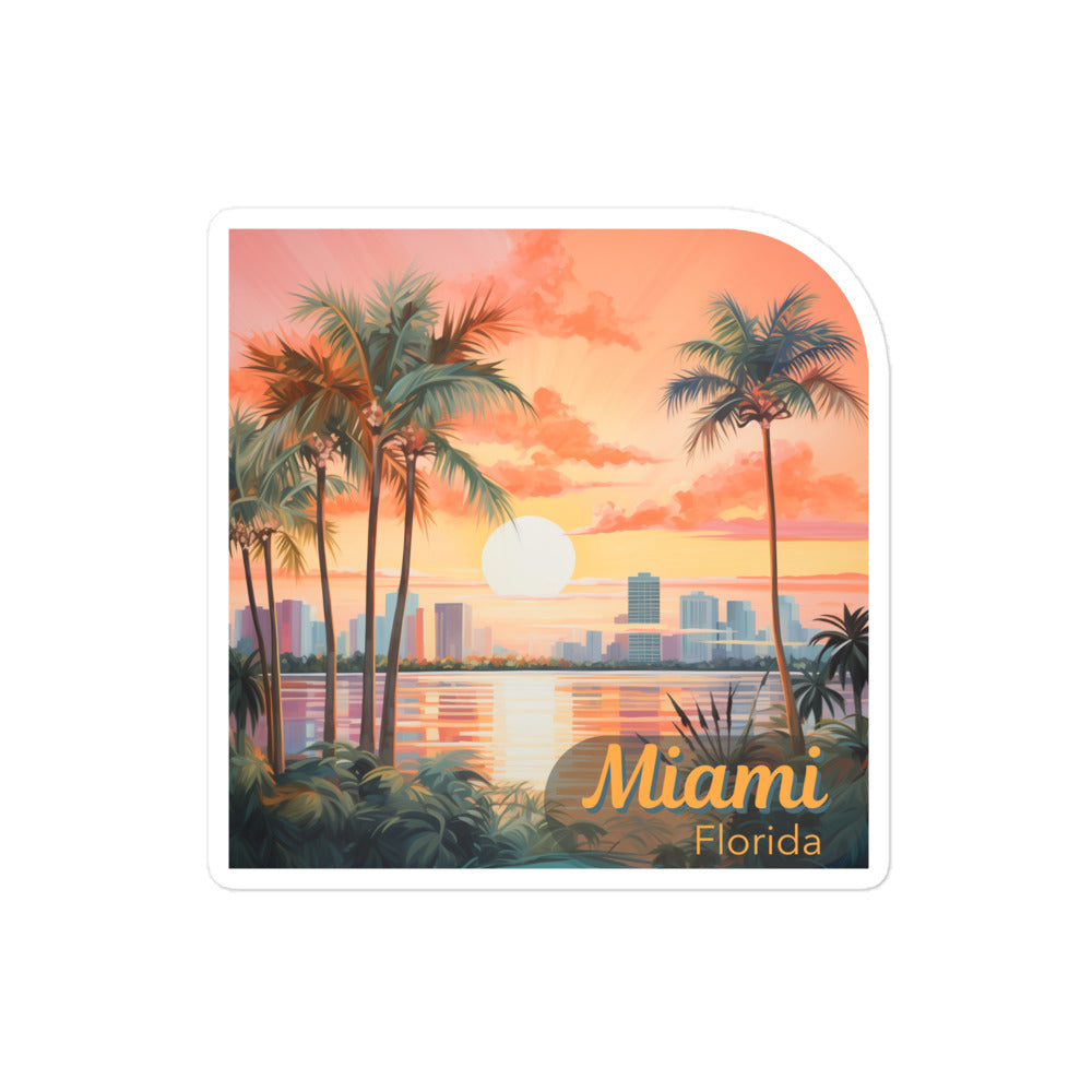 Miami Florida Sticker