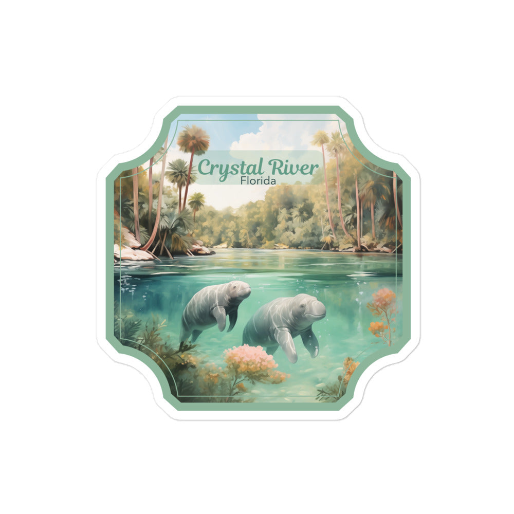 Crystal River Florida Sticker