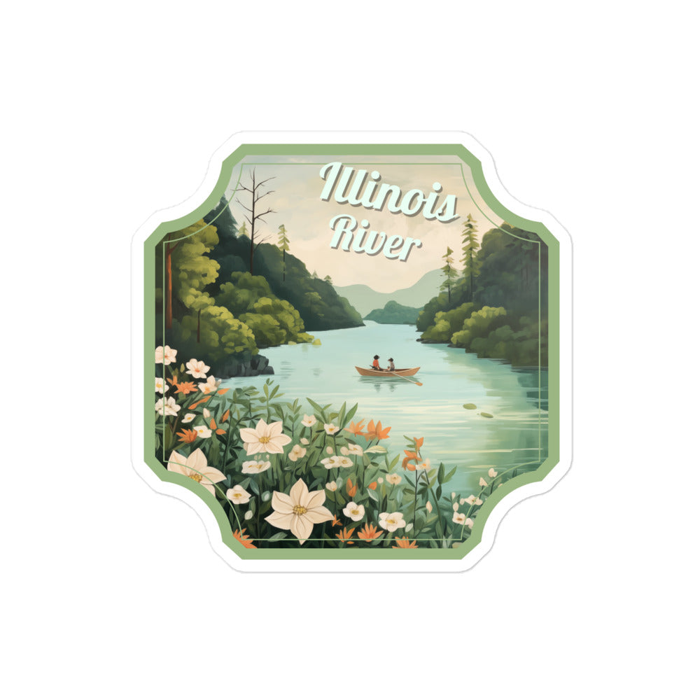 Illinois River Sticker