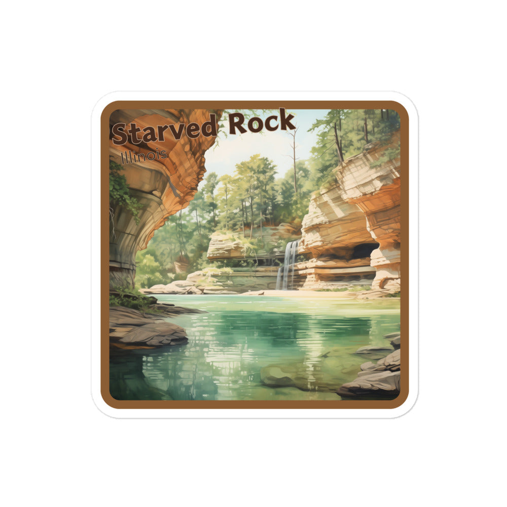 Starved Rock Illinois Sticker