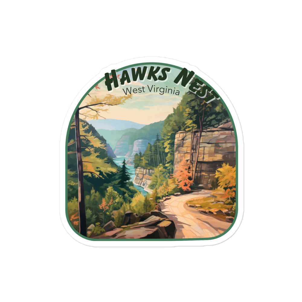 Hawks Nest West Virginia Sticker