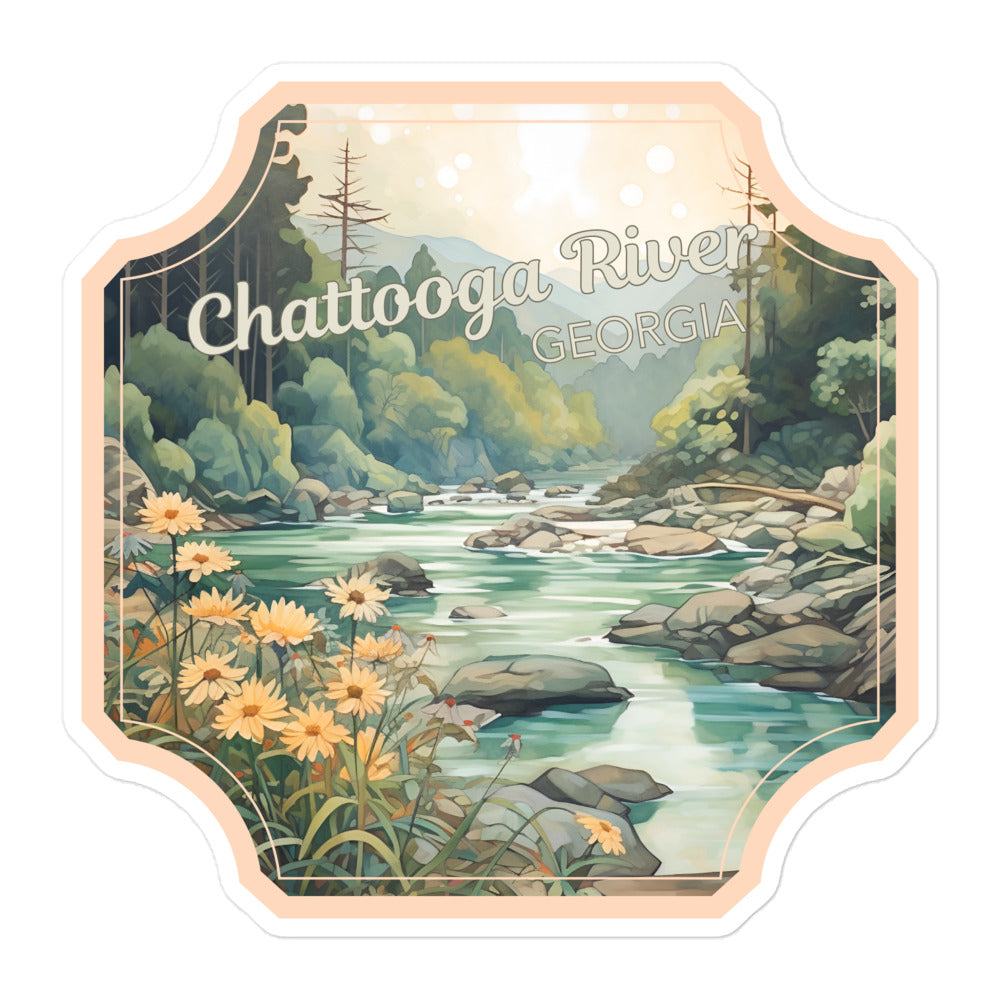 Chattooga River Georgia Sticker