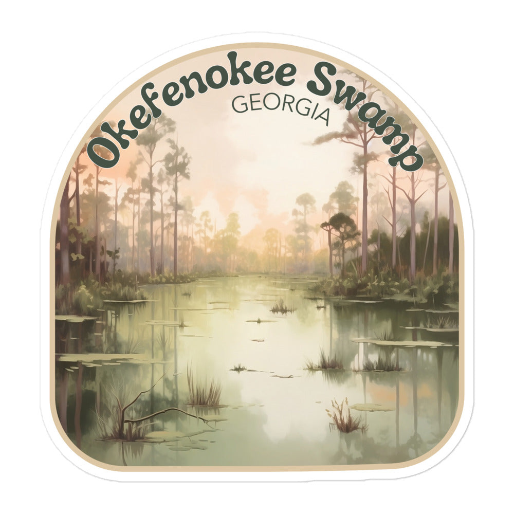 Okefenokee Swamp Georgia Sticker