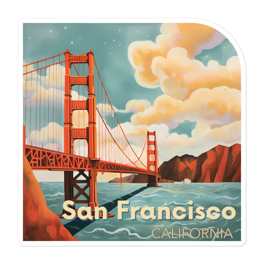 San Francisco Golden Gate Wonder California Sticker