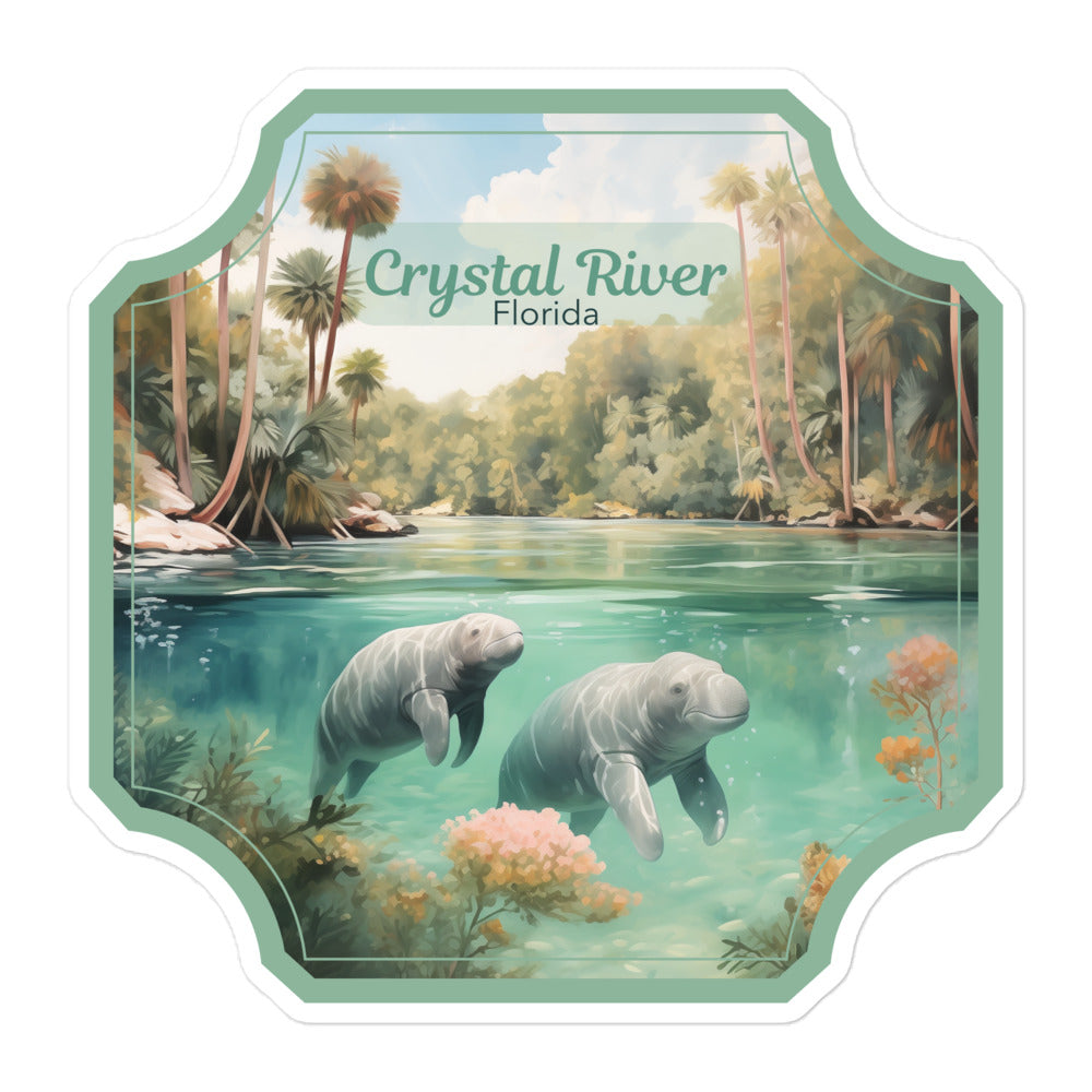 Crystal River Florida Sticker