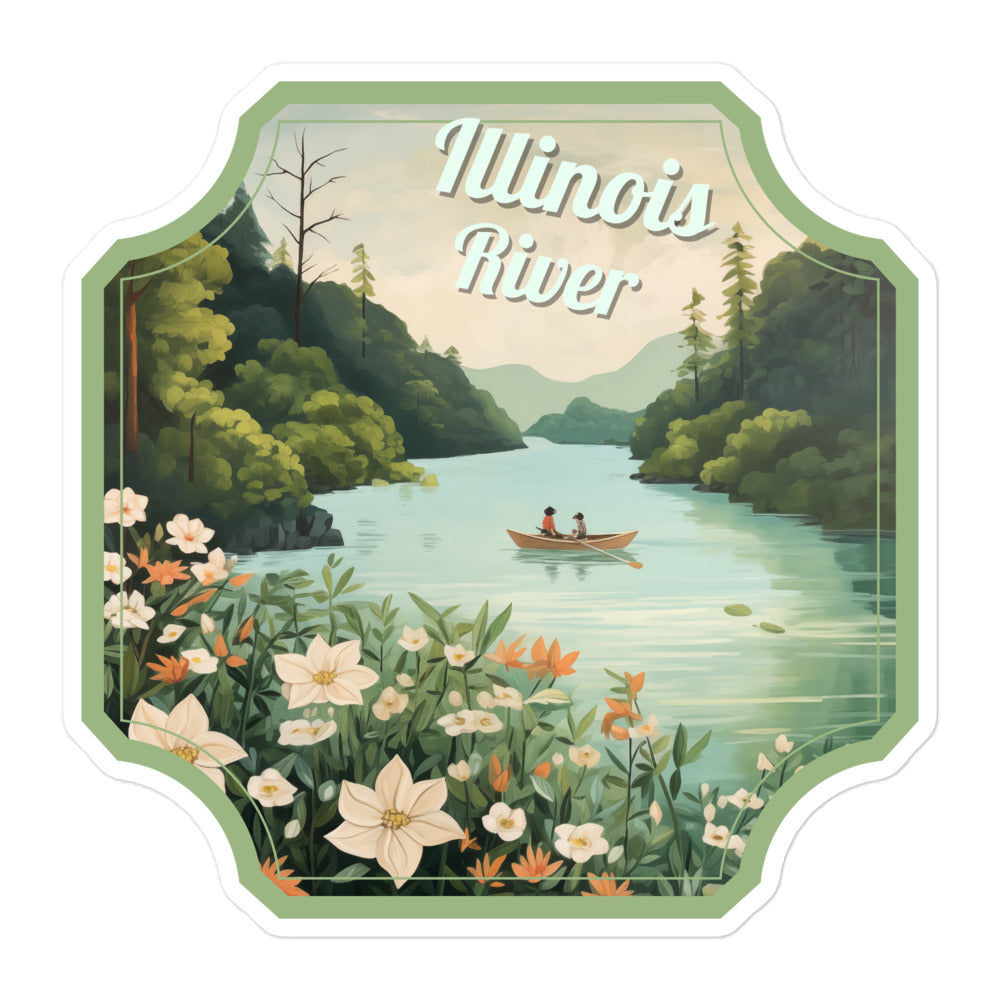 Illinois River Sticker