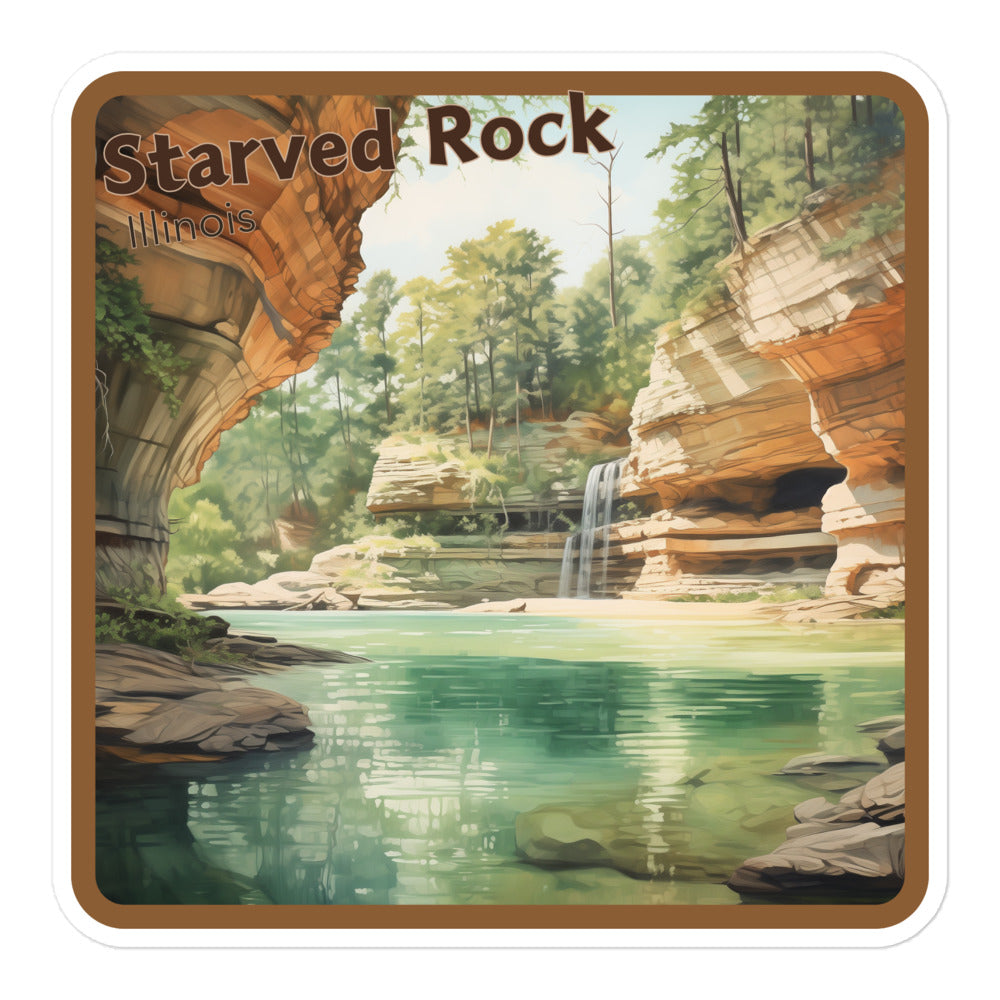 Starved Rock Illinois Sticker