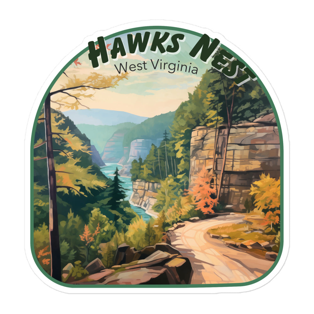 Hawks Nest West Virginia Sticker