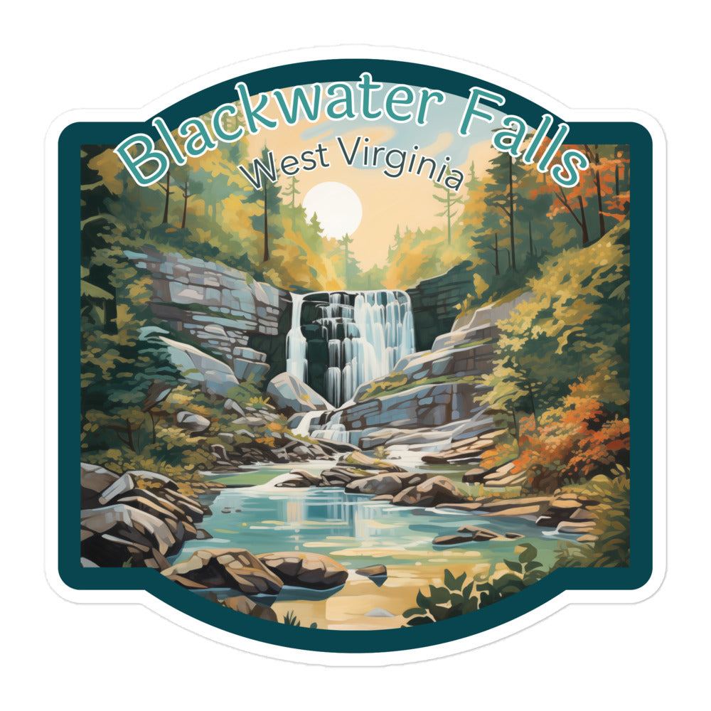 Blackwater Falls West Virginia Sticker